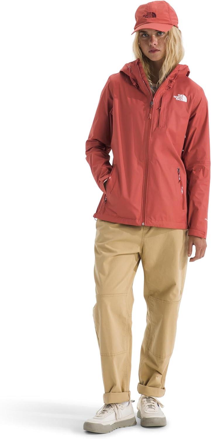 imageTHE NORTH FACE Womens Alta Vista Rain Jacket 3 Piece Hood With Adjustable Cinchcord Waterproof BreathableMars Dust