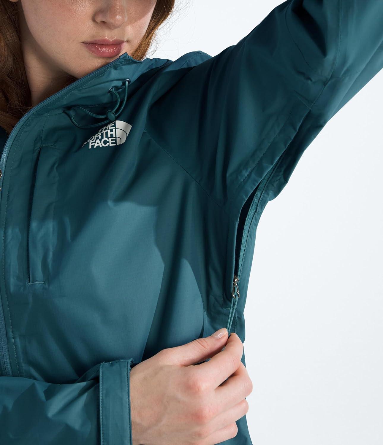imageTHE NORTH FACE Womens Alta Vista Rain Jacket 3 Piece Hood With Adjustable Cinchcord Waterproof BreathableSpace