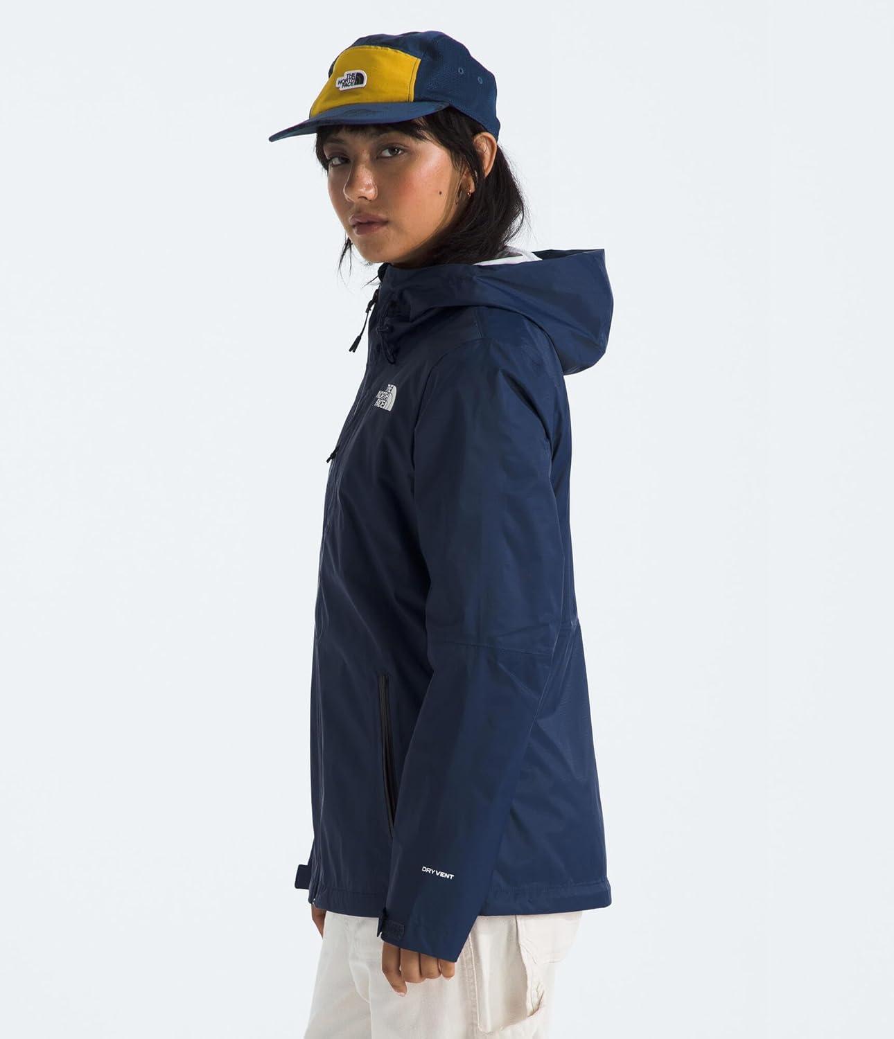 imageTHE NORTH FACE Womens Alta Vista Rain Jacket 3 Piece Hood With Adjustable Cinchcord Waterproof BreathableSummit Navy