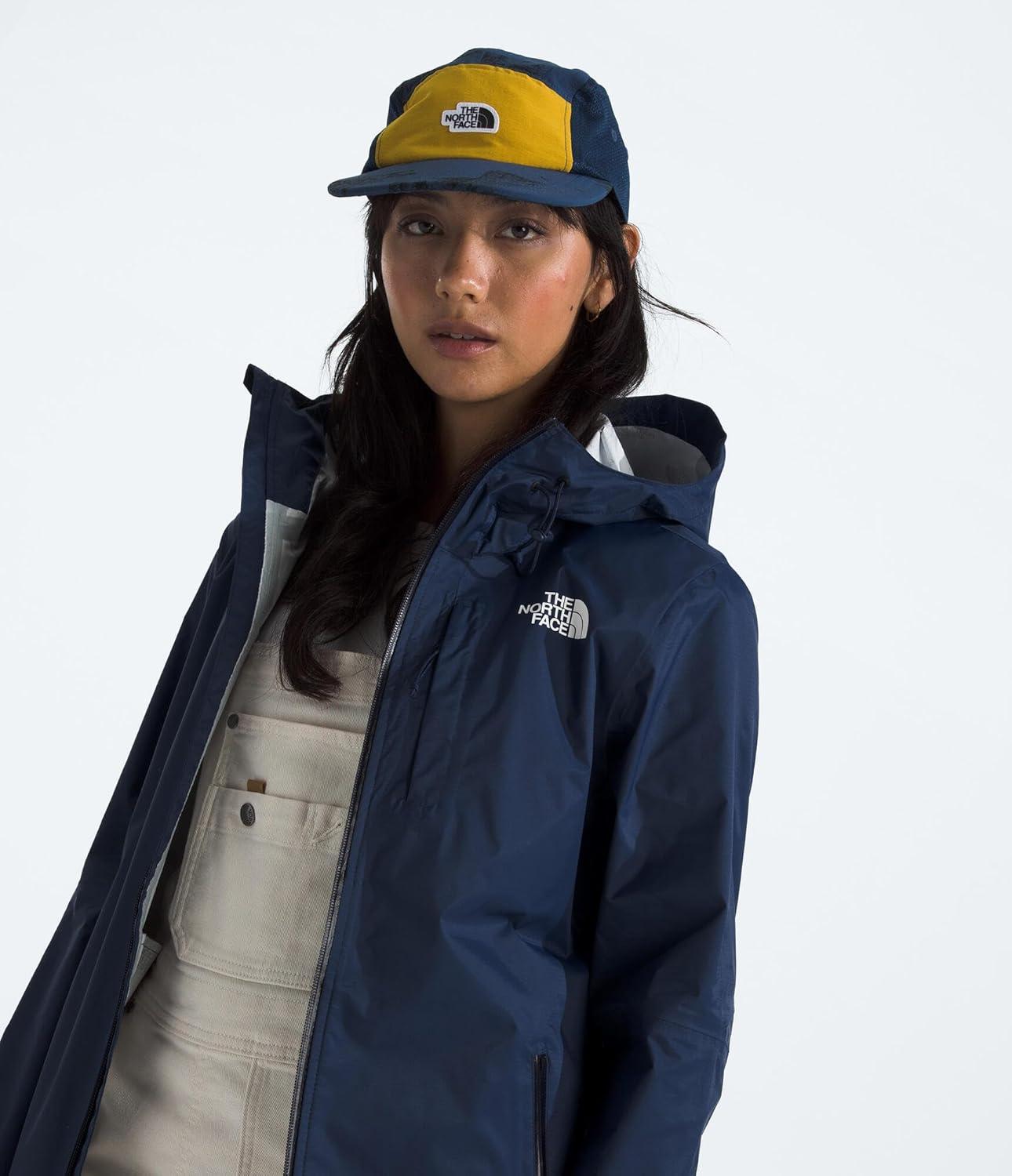 imageTHE NORTH FACE Womens Alta Vista Rain Jacket 3 Piece Hood With Adjustable Cinchcord Waterproof BreathableSummit Navy