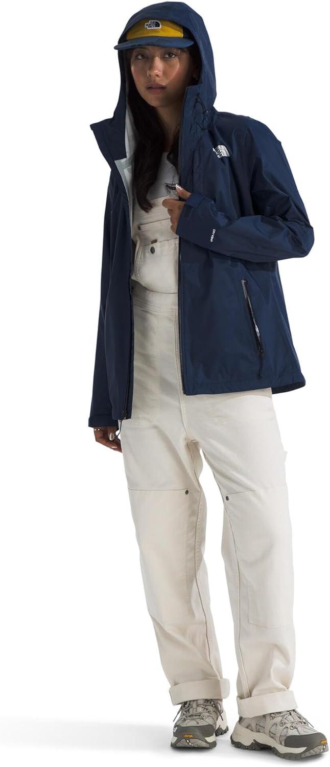 imageTHE NORTH FACE Womens Alta Vista Rain Jacket 3 Piece Hood With Adjustable Cinchcord Waterproof BreathableSummit Navy