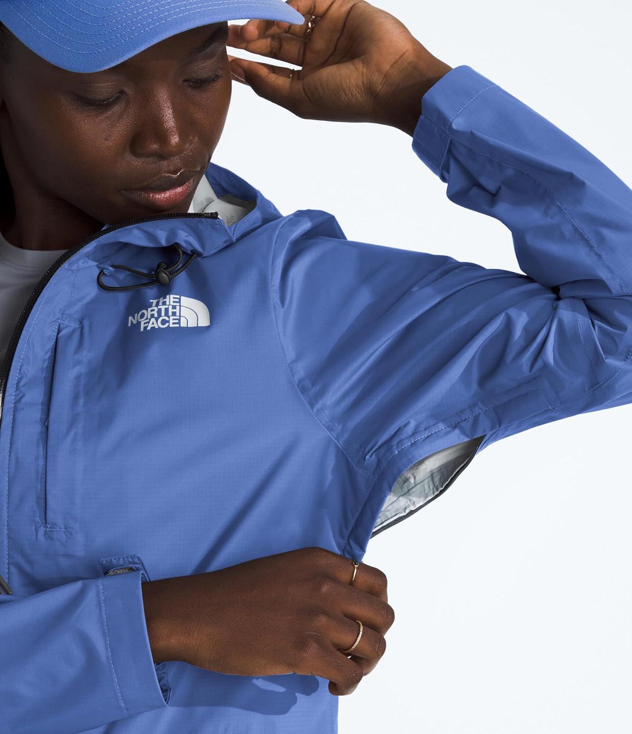 imageTHE NORTH FACE Womens Alta Vista Rain Jacket 3 Piece Hood With Adjustable Cinchcord Waterproof BreathableVirtual Blue