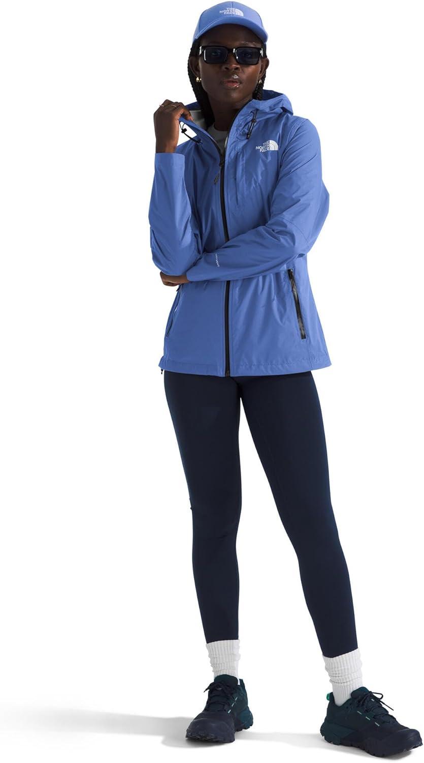 imageTHE NORTH FACE Womens Alta Vista Rain Jacket 3 Piece Hood With Adjustable Cinchcord Waterproof BreathableVirtual Blue