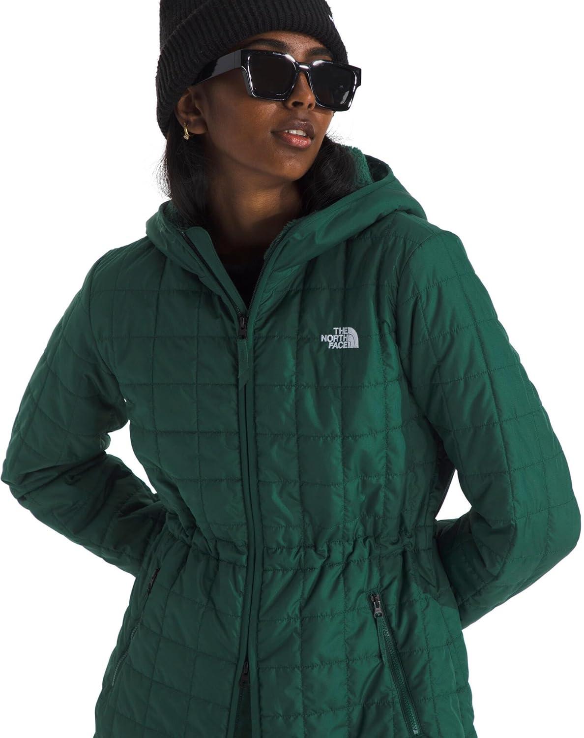 imageTHE NORTH FACE Womens Junction Insulated Parka Water Repellent Winter Jacket Packed With Insulation amp Secure Zip PocketsHunter Green