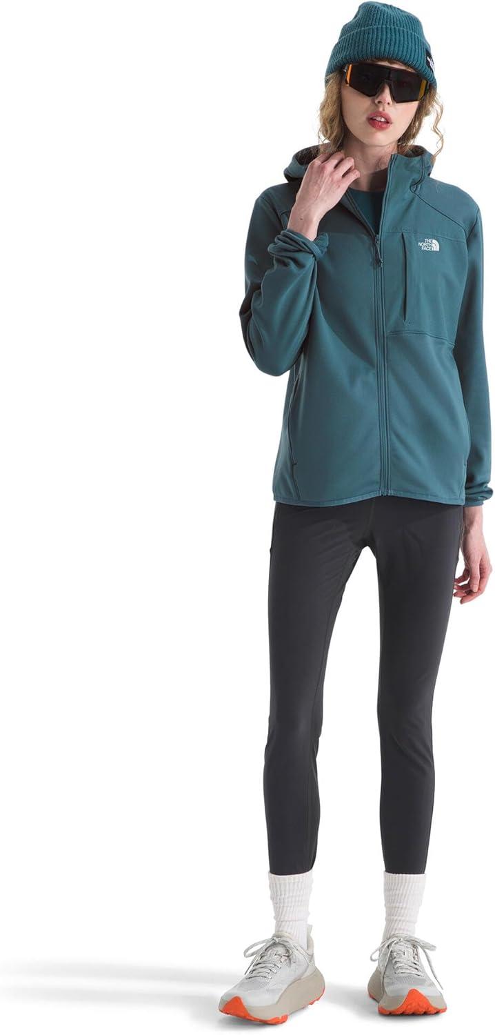 imageTHE NORTH FACE Womens TNF Performance Fleece Full Zip Hoodie Lightweight Hooded Top Elastic Binding amp Zip PocketsSpace