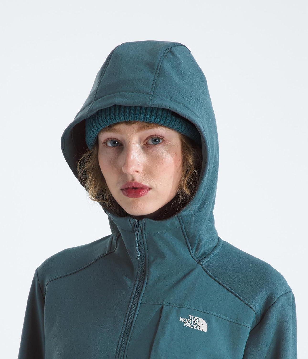 imageTHE NORTH FACE Womens TNF Performance Fleece Full Zip Hoodie Lightweight Hooded Top Elastic Binding amp Zip PocketsSpace