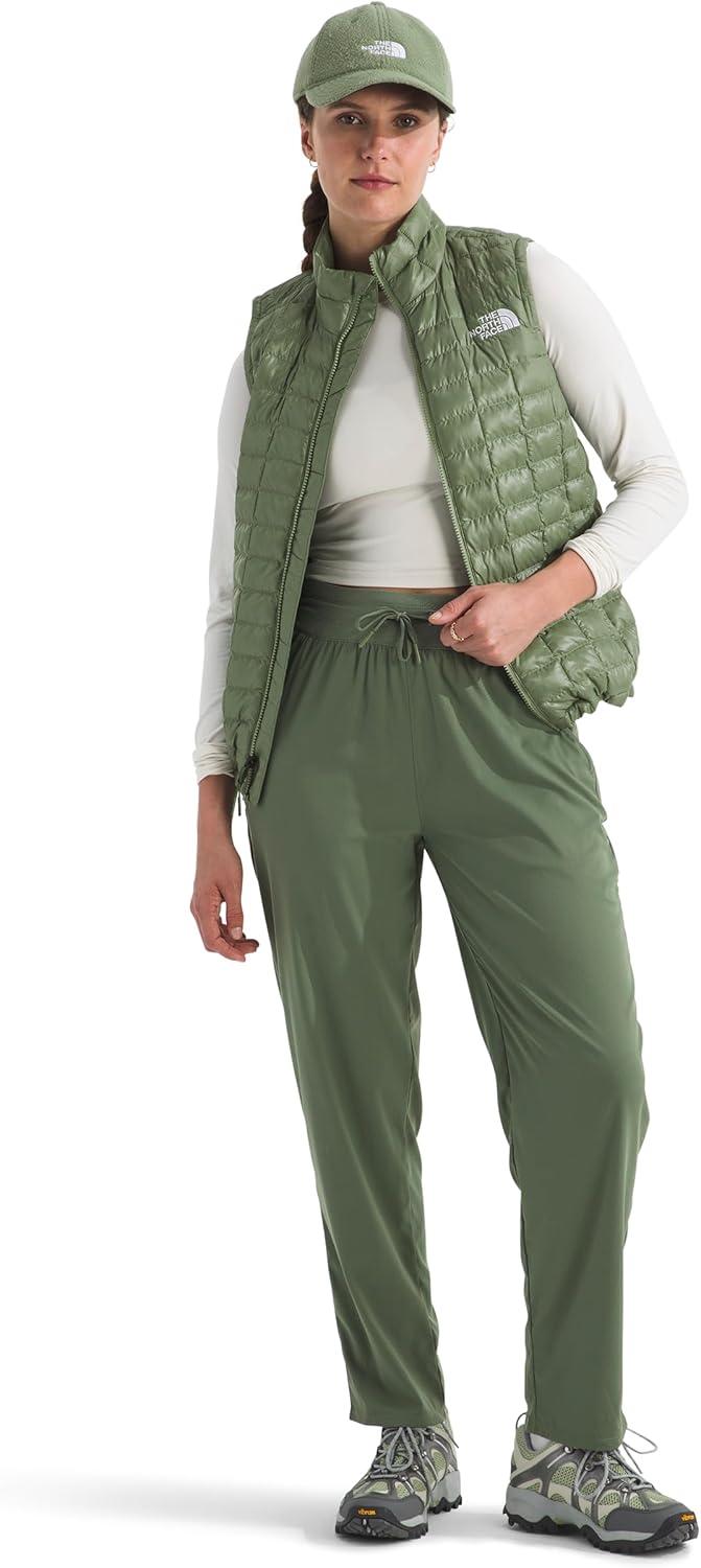 imageTHE NORTH FACE Womens Thermoball Vest Lightweight Zip Up Vest With Synthetic Insulation Wind Resistant amp Water RepellentBark Mist
