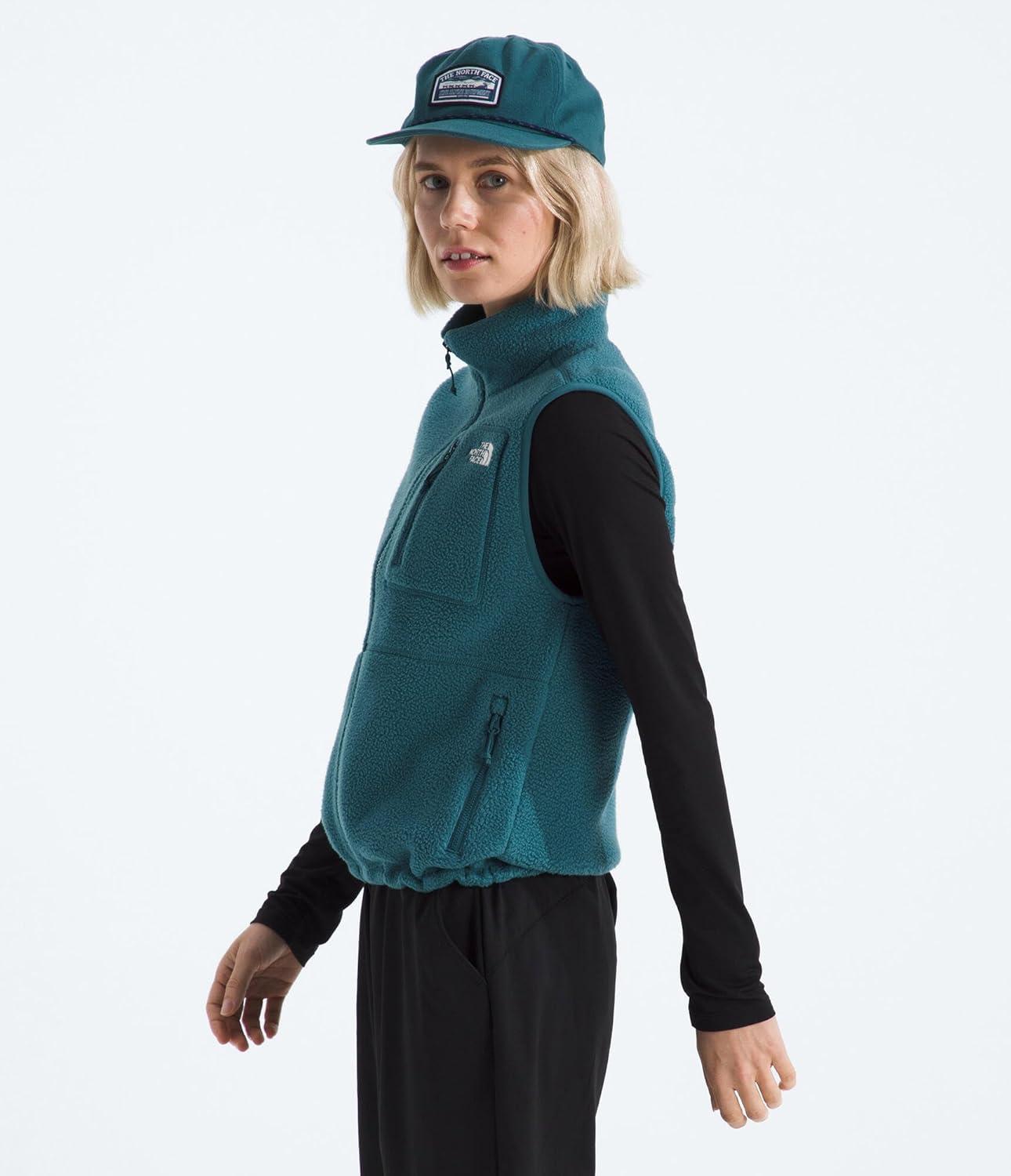 imageTHE NORTH FACE Womens Yumiori Vest Lightweight Fleece Zip Up With Stretch Binding Internal Cinch Cord amp Zip PocketsSpace