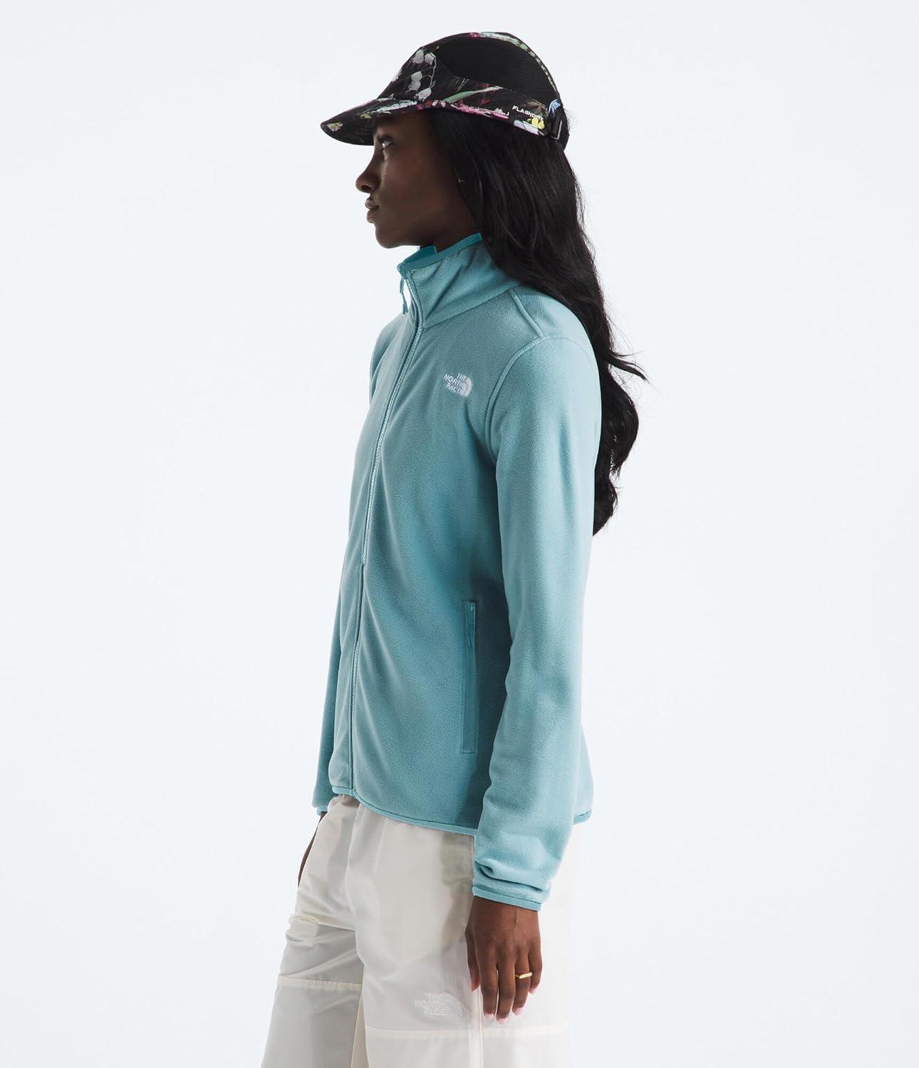 imageThe North Face Womens Glacier Fleece Jacket Standard amp Plus Size Soft Pullover With Zippered Hand PocketsBlue Eclipse