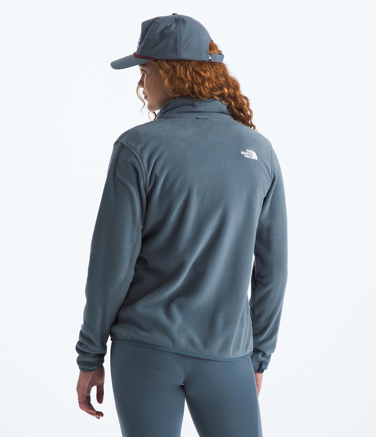 imageThe North Face Womens Glacier Fleece Jacket Standard amp Plus Size Soft Pullover With Zippered Hand PocketsGranite Grey