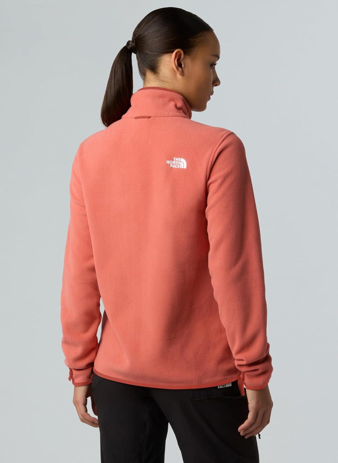 imageThe North Face Womens Glacier Fleece Jacket Standard amp Plus Size Soft Pullover With Zippered Hand PocketsMars Dust