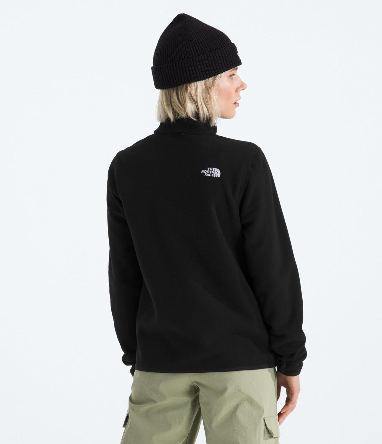 imageThe North Face Womens Glacier Fleece Jacket Standard amp Plus Size Soft Pullover With Zippered Hand PocketsTnf Black