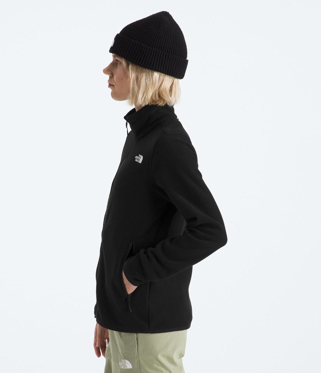 imageThe North Face Womens Glacier Fleece Jacket Standard amp Plus Size Soft Pullover With Zippered Hand PocketsTnf Black