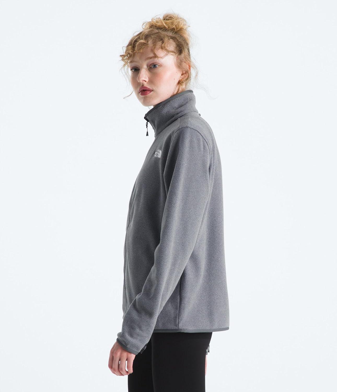 imageThe North Face Womens Glacier Fleece Jacket Standard amp Plus Size Soft Pullover With Zippered Hand PocketsTnf Mid Grey Heather