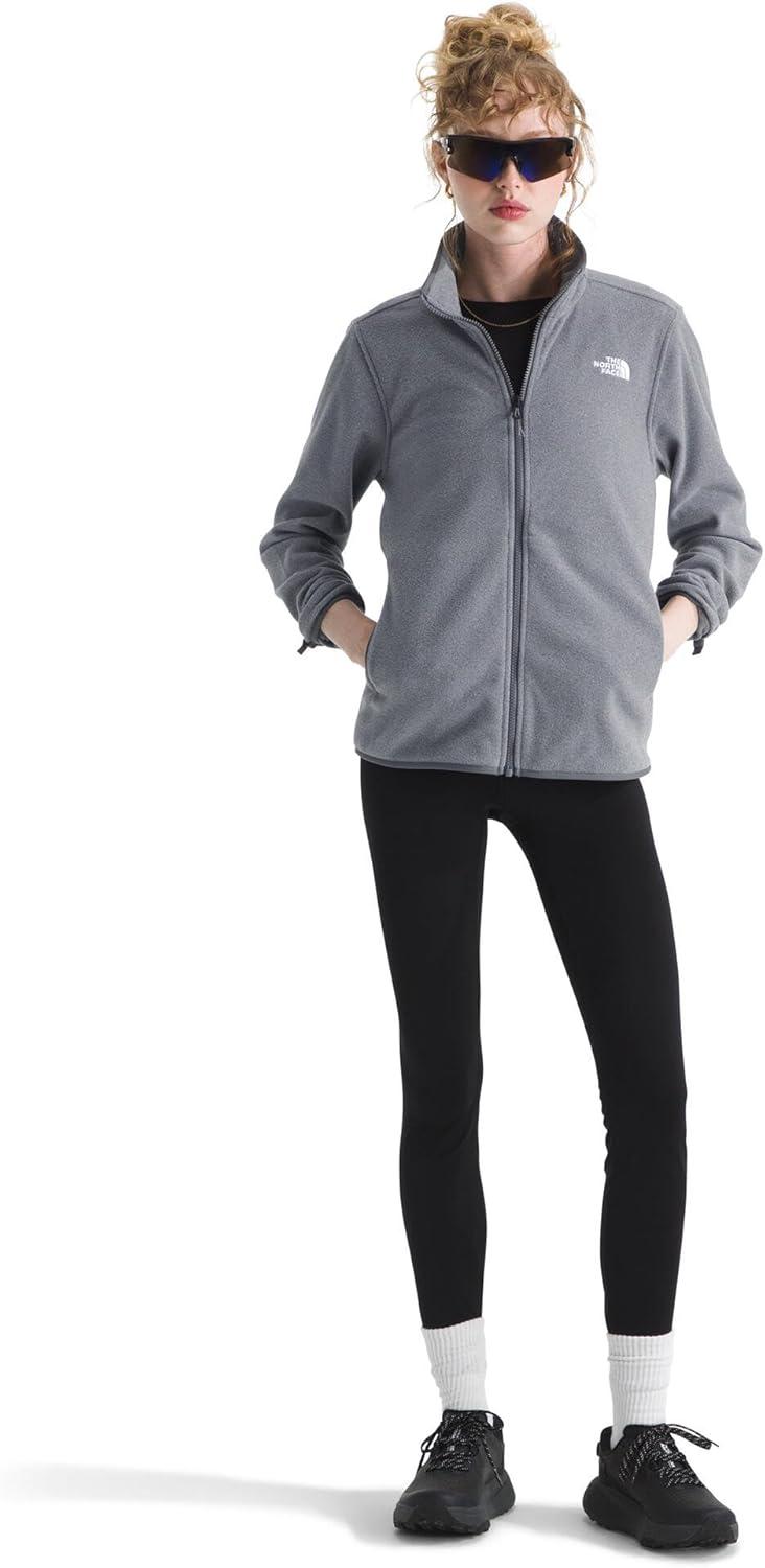 imageThe North Face Womens Glacier Fleece Jacket Standard amp Plus Size Soft Pullover With Zippered Hand PocketsTnf Mid Grey Heather