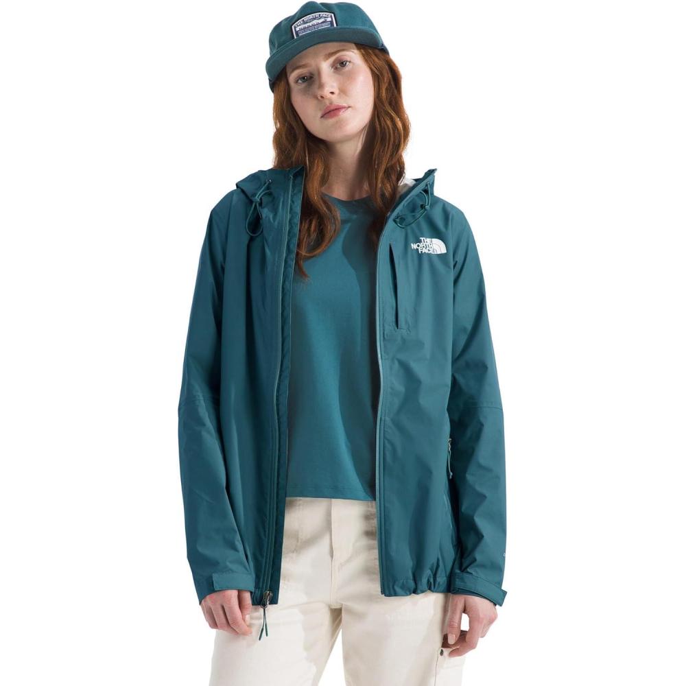 imageTHE NORTH FACE Womens Alta Vista Rain Jacket 3 Piece Hood With Adjustable Cinchcord Waterproof BreathableSpace