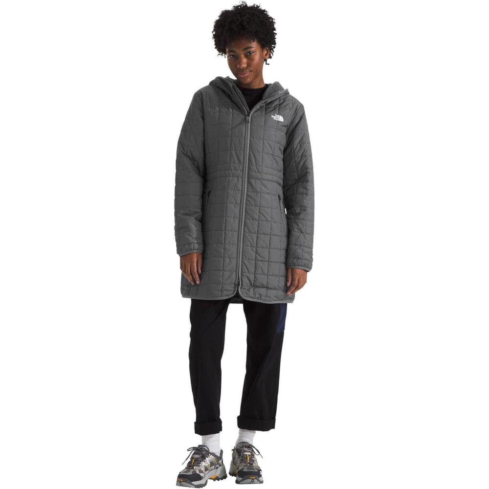 imageTHE NORTH FACE Womens Junction Insulated Parka Water Repellent Winter Jacket Packed With Insulation amp Secure Zip PocketsSmoked Pearl