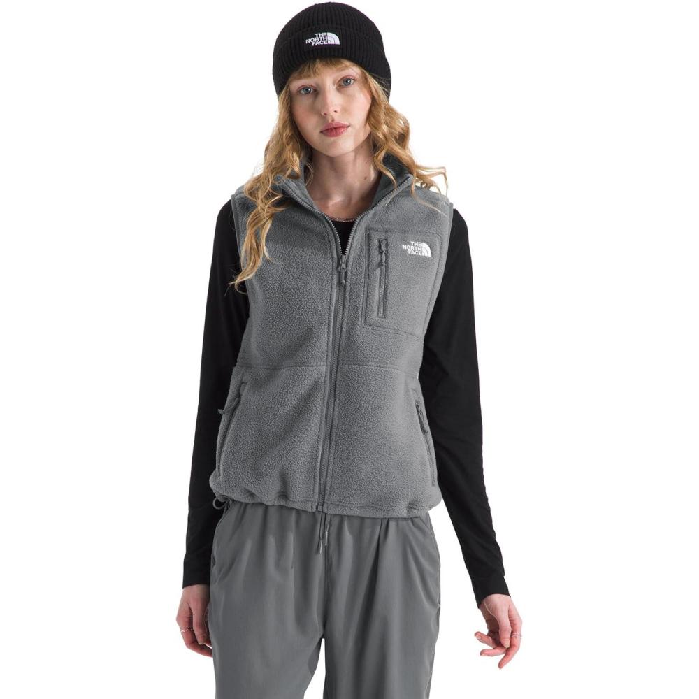 imageTHE NORTH FACE Womens Yumiori Vest Lightweight Fleece Zip Up With Stretch Binding Internal Cinch Cord amp Zip PocketsSmoked Pearl