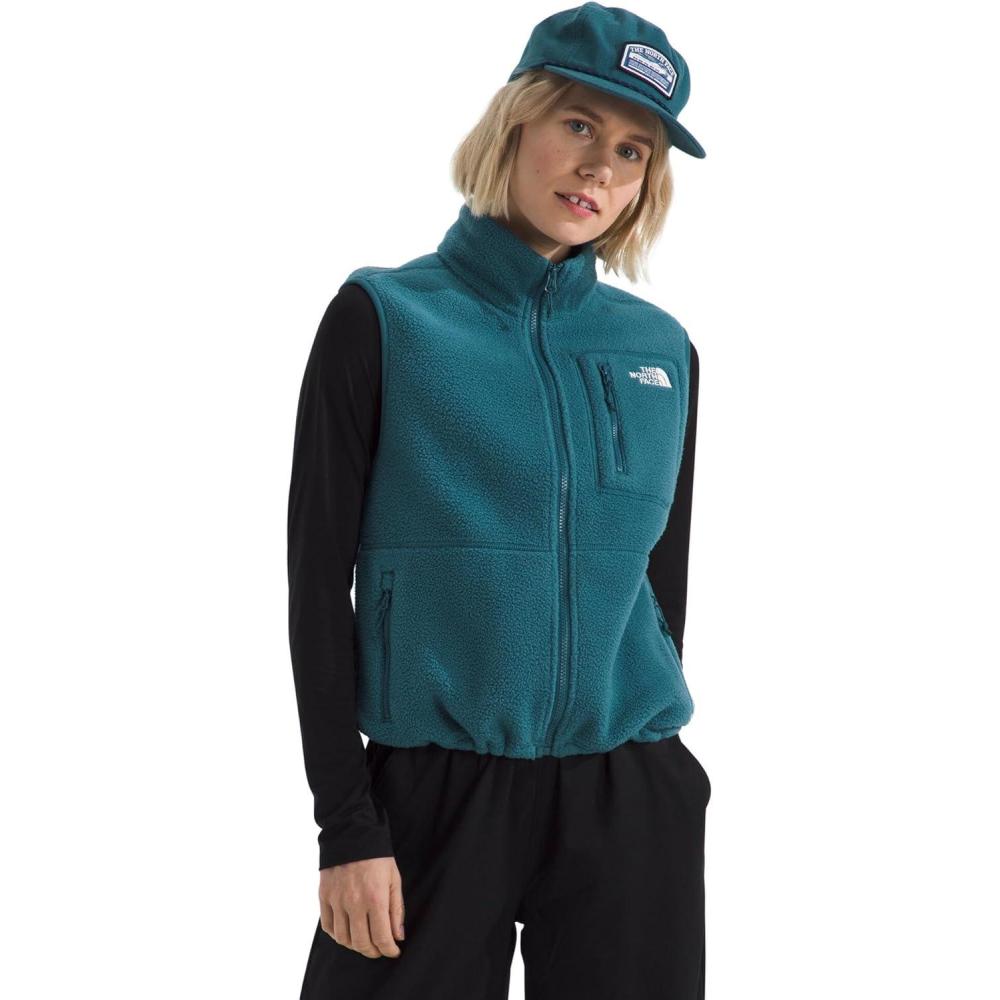 imageTHE NORTH FACE Womens Yumiori Vest Lightweight Fleece Zip Up With Stretch Binding Internal Cinch Cord amp Zip PocketsSpace