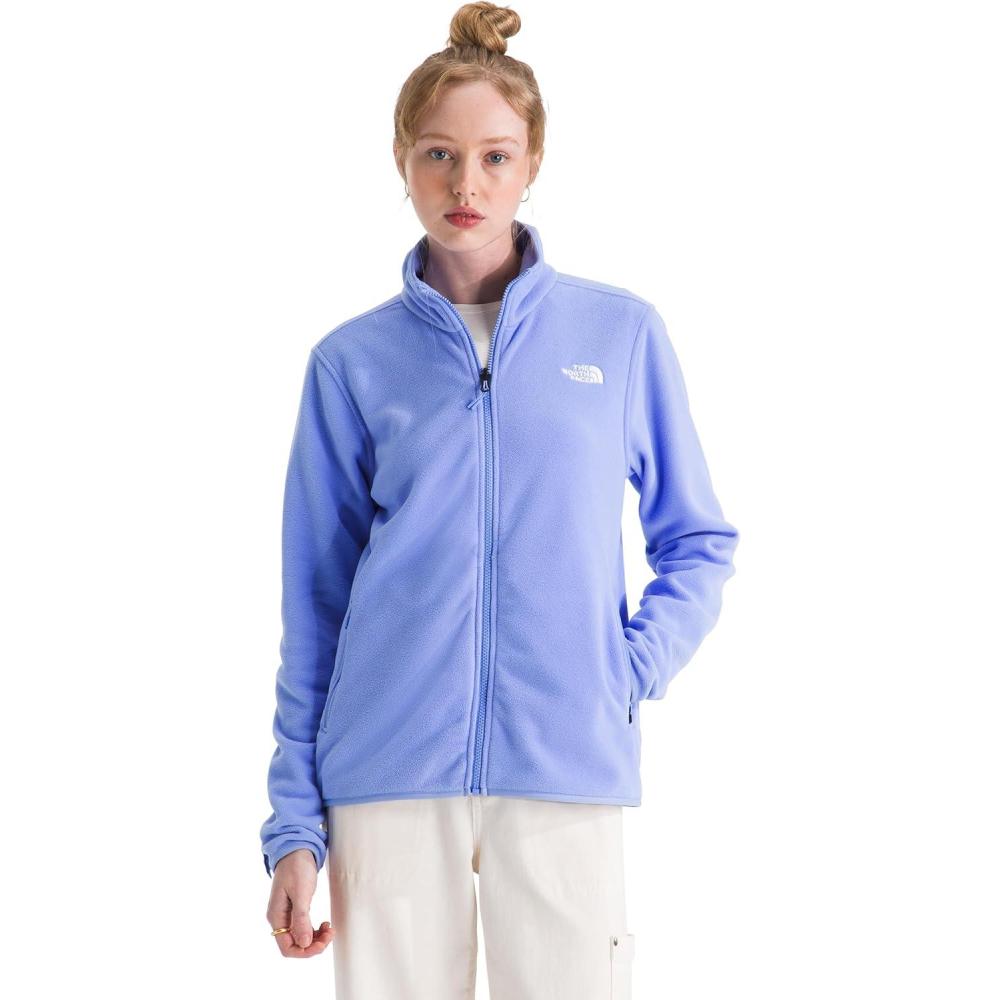 imageThe North Face Womens Glacier Fleece Jacket Standard amp Plus Size Soft Pullover With Zippered Hand PocketsPeriwinkle Glow
