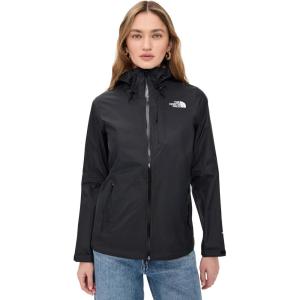 THE NORTH FACE Women’s Alta Vista Rain Jacket | 3 Piece Hood With Adjustable Cinch-cord, Waterproof, Breathable(Asphalt Grey-tnf Black)