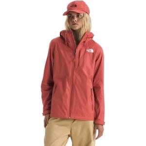 THE NORTH FACE Women’s Alta Vista Rain Jacket | 3 Piece Hood With Adjustable Cinch-cord, Waterproof, Breathable(Mars Dust)