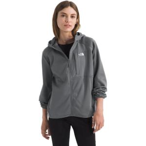 THE NORTH FACE Women’s TNF Performance Fleece Full Zip Hoodie | Lightweight Hooded Top, Elastic Binding & Zip Pockets(Smoked Pearl)