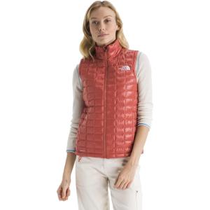 THE NORTH FACE Women’s Thermoball Vest | Lightweight Zip Up Vest With Synthetic Insulation, Wind Resistant & Water Repellent(Mars Dust)