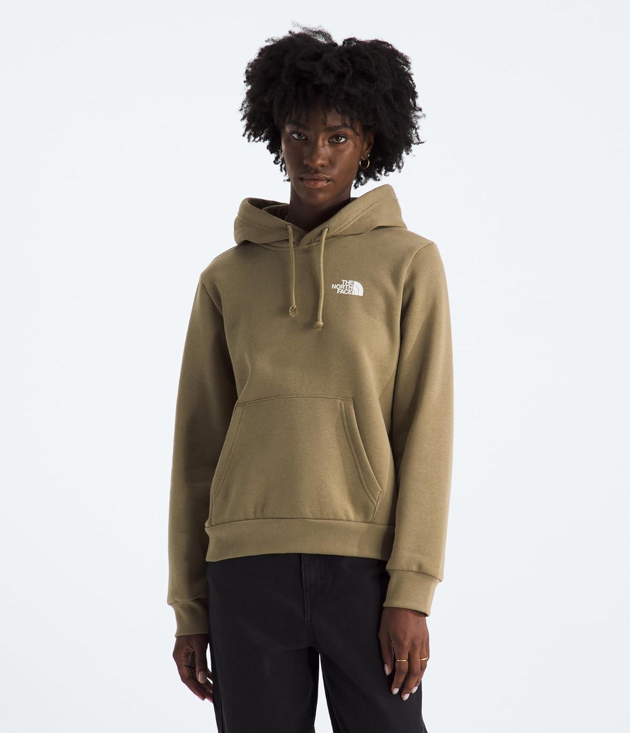 imageTHE NORTH FACE Womens Evolution Box NSE Hoodie 2 Piece Hood With Drawcord Kangaroo Hand PocketCedar