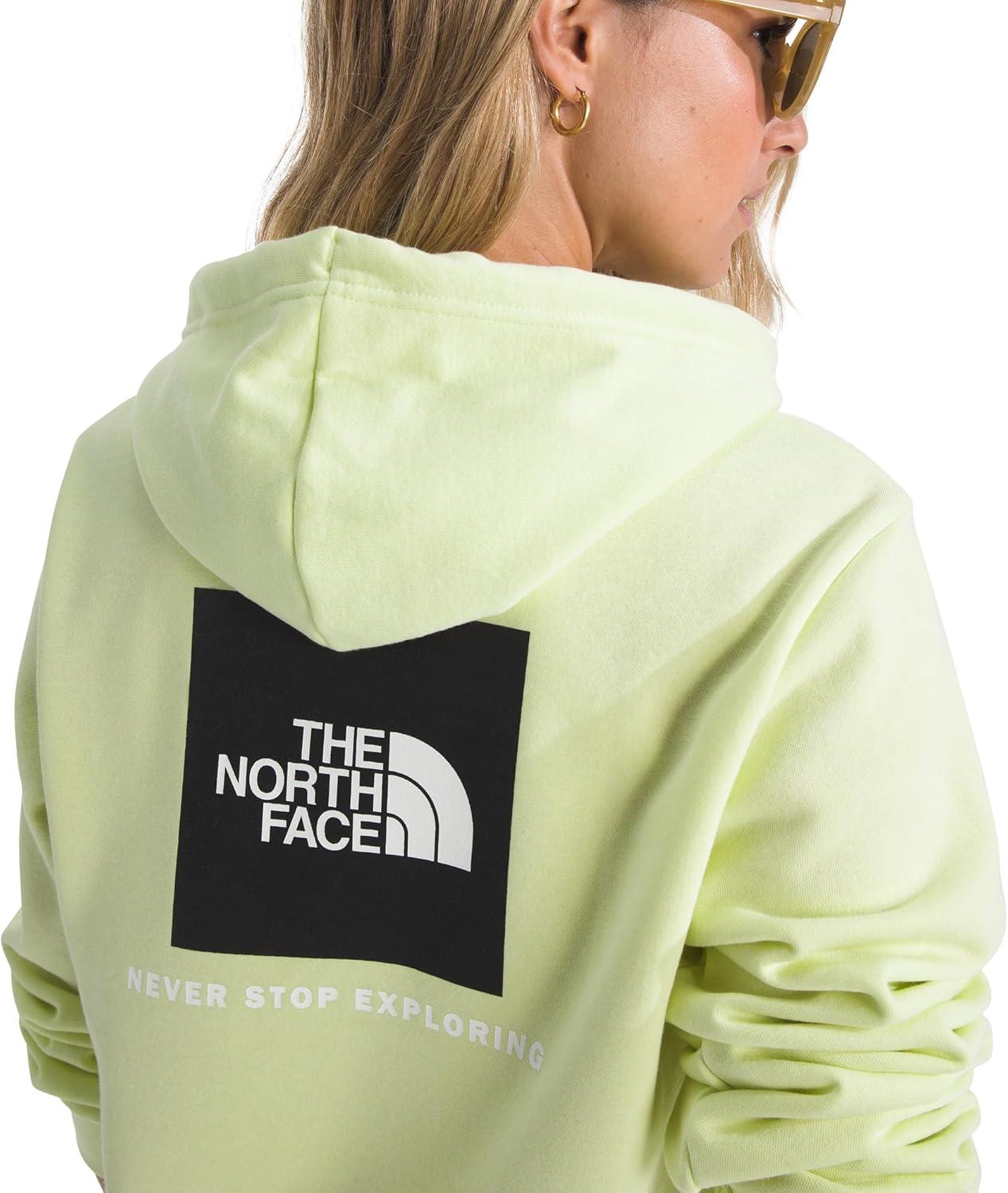 imageTHE NORTH FACE Womens Evolution Box NSE Hoodie 2 Piece Hood With Drawcord Kangaroo Hand PocketLemon Mist