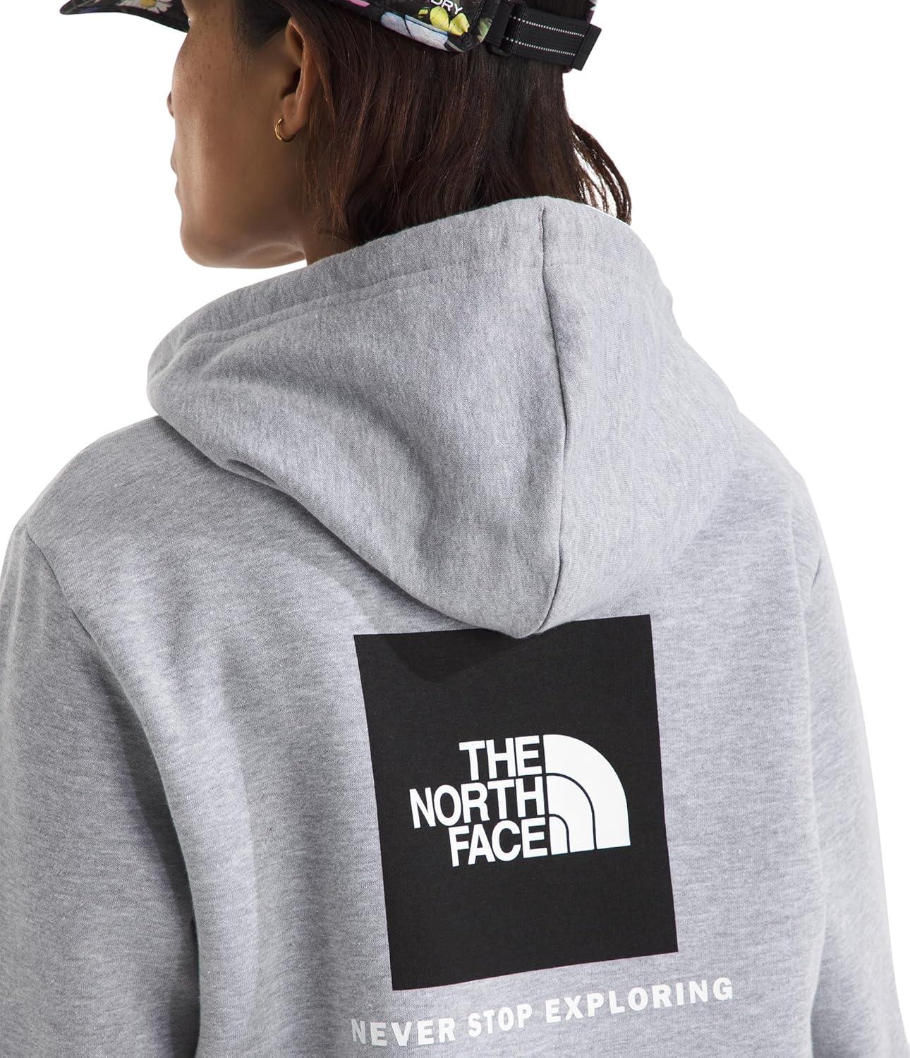 imageTHE NORTH FACE Womens Evolution Box NSE Hoodie 2 Piece Hood With Drawcord Kangaroo Hand PocketTnf Pale Grey Heather