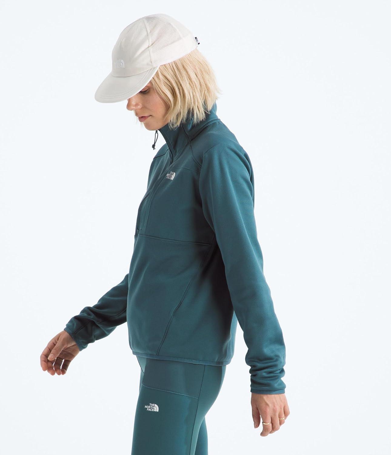 imageTHE NORTH FACE Womens TNF Performance Fleece 14 Zip Jacket Lightweight Pullover With Secure Zip Chest PocketSpace