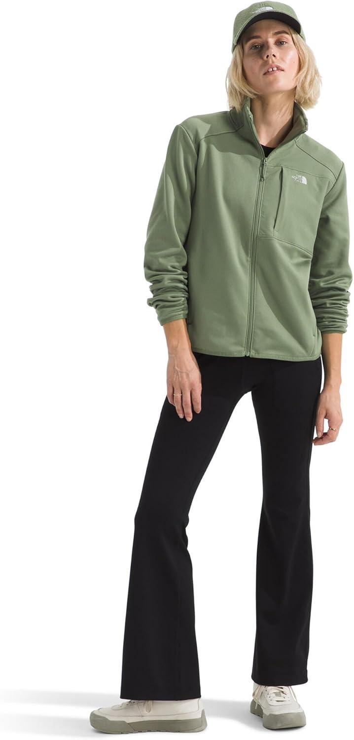 imageTHE NORTH FACE Womens TNF Performance Fleece Full Zip Jacket Lightweight Pullover With Zip PocketsBark Mist