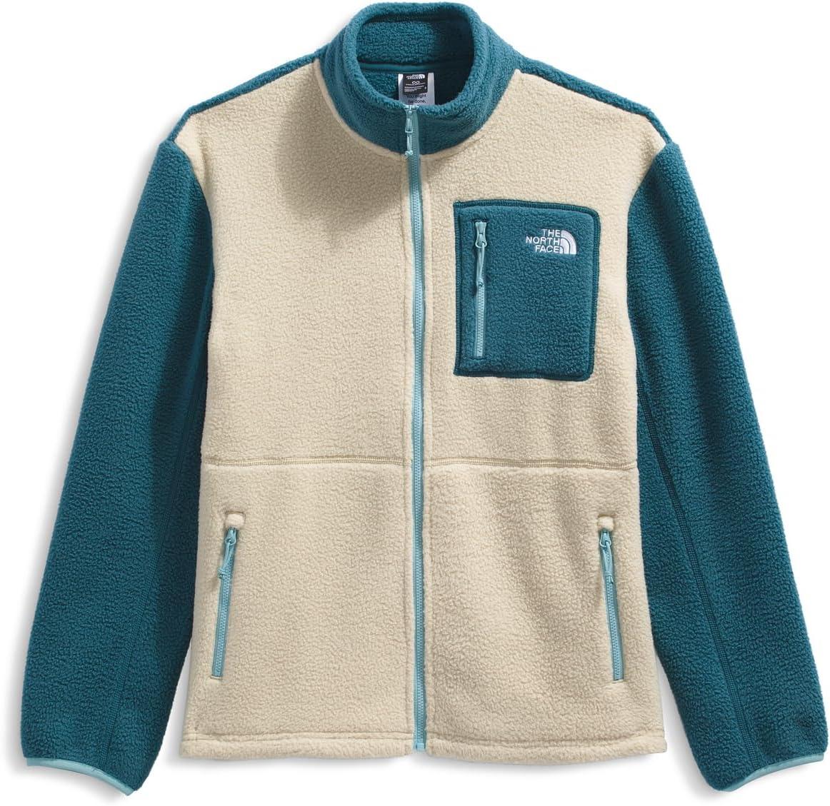 imageTHE NORTH FACE Womens Yumiori Full Zip Jacket Lightweight Fleece Coat With Embroidered Logo Zip PocketsGravelSpaceBlue Eclipse
