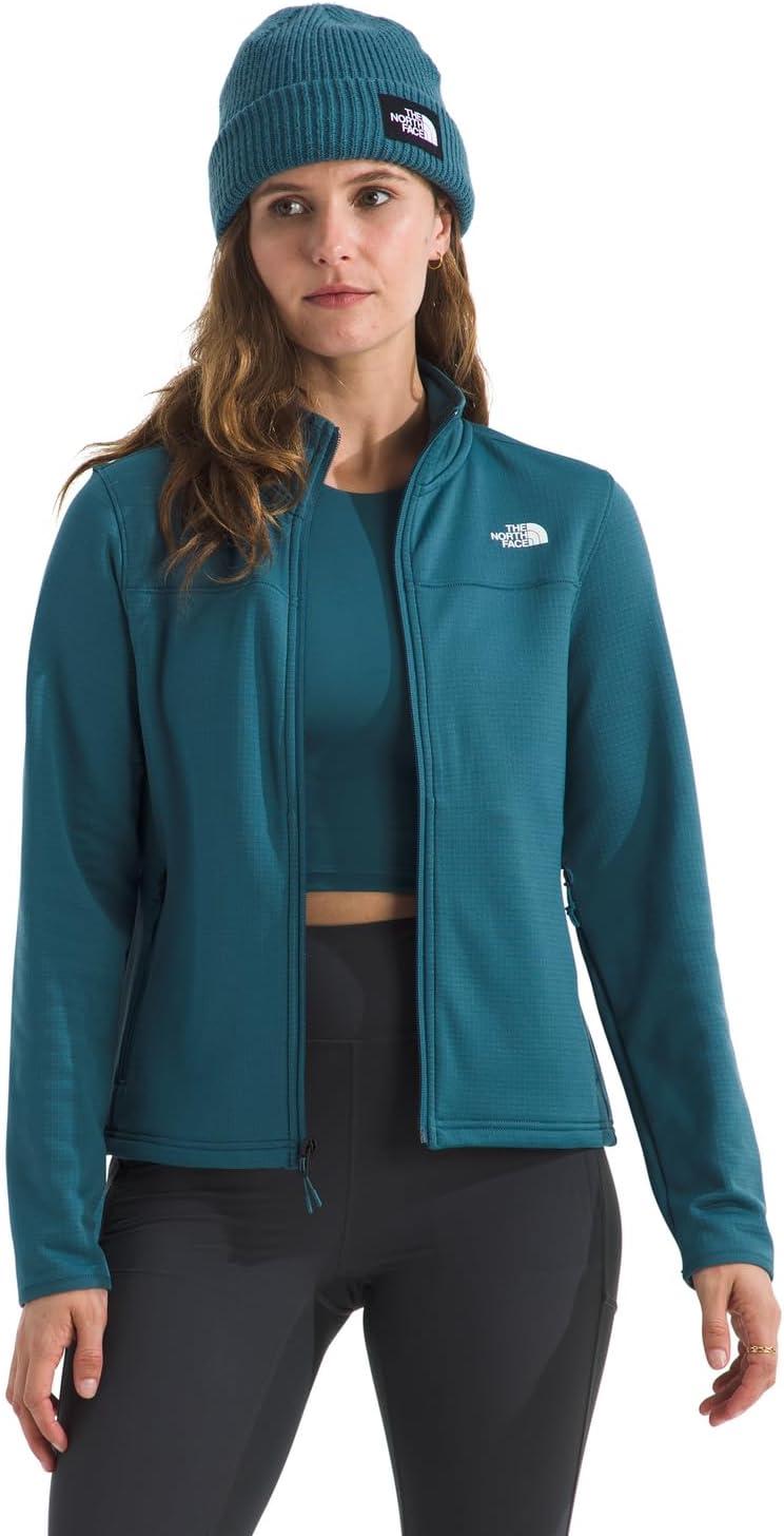 imageThe North Face Womens Cedar Trail Grid Fleece Jacket Soft Fleece Zip Up Jacket Secure Zip Pockets Stretch FabricSpace
