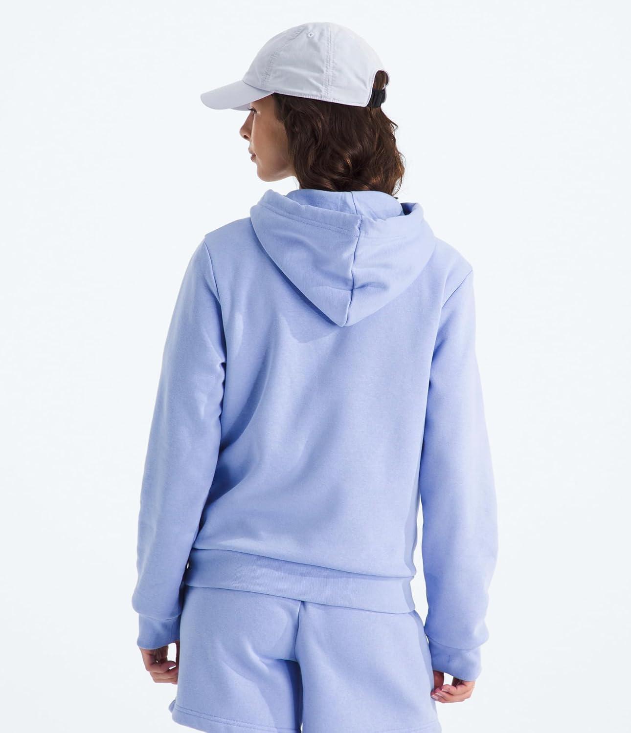imageThe North Face Womens Evolution Half Dome Hoodie Adventure Ready Hood With Adjustable Drawcord Kangaroo Hand PocketPeriwinkle Glow
