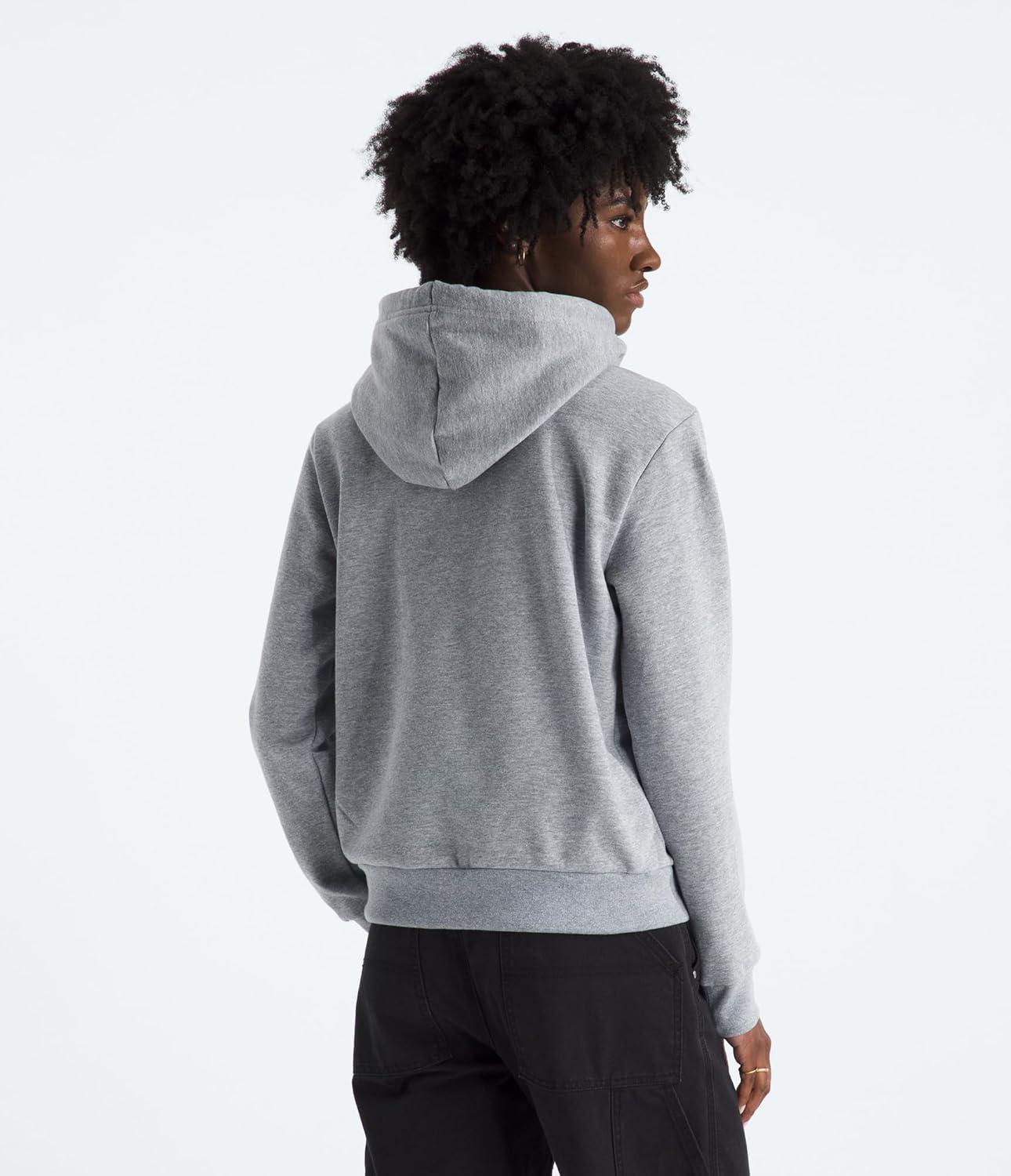 imageThe North Face Womens Evolution Half Dome Hoodie Adventure Ready Hood With Adjustable Drawcord Kangaroo Hand PocketTnf Pale Grey Heather