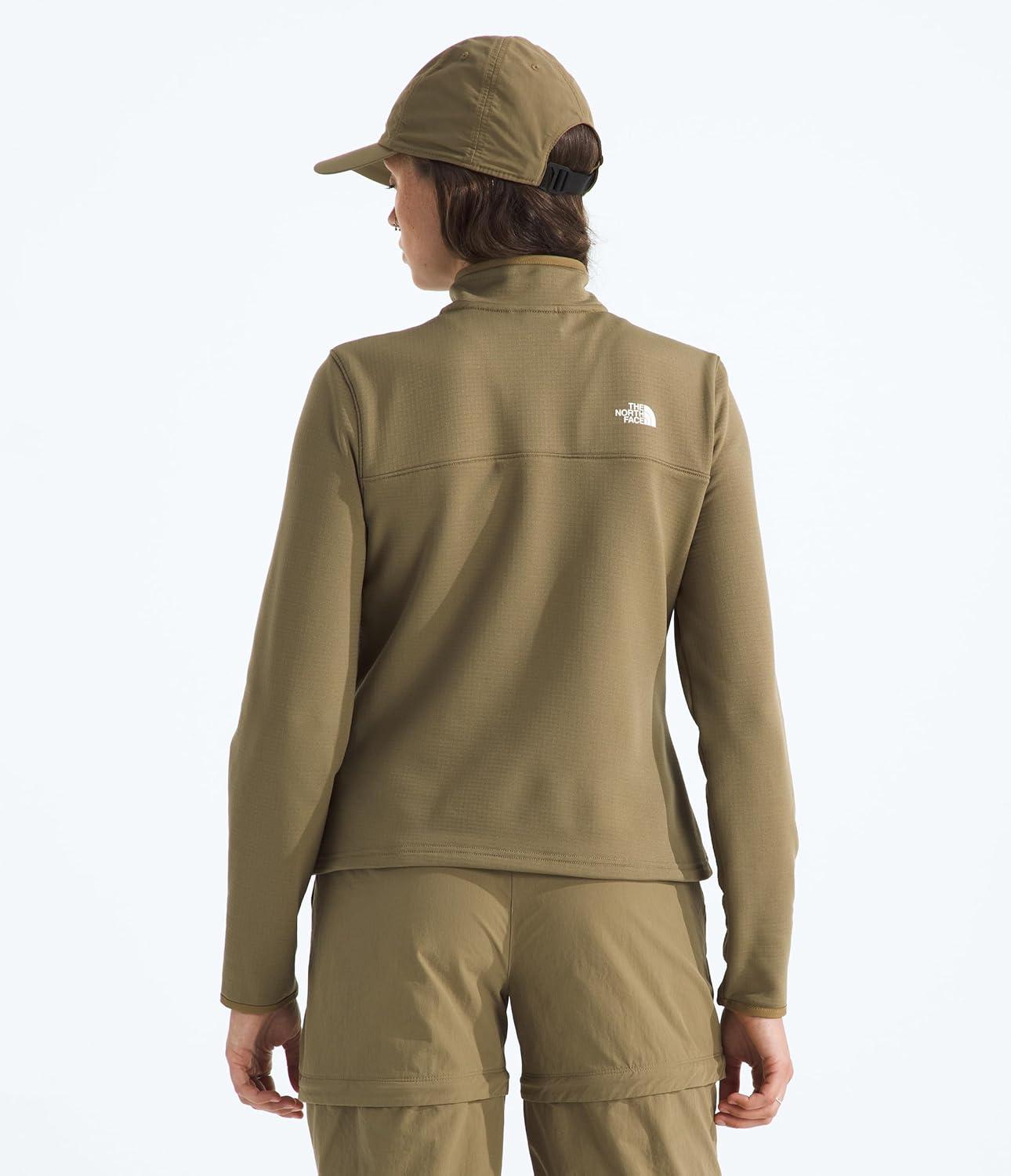 imageThe North Face womens Cedar Trail Grid Fleece Quarter Zip Jacket Cold Weather Top With Durable Reinforced BindingsCedar