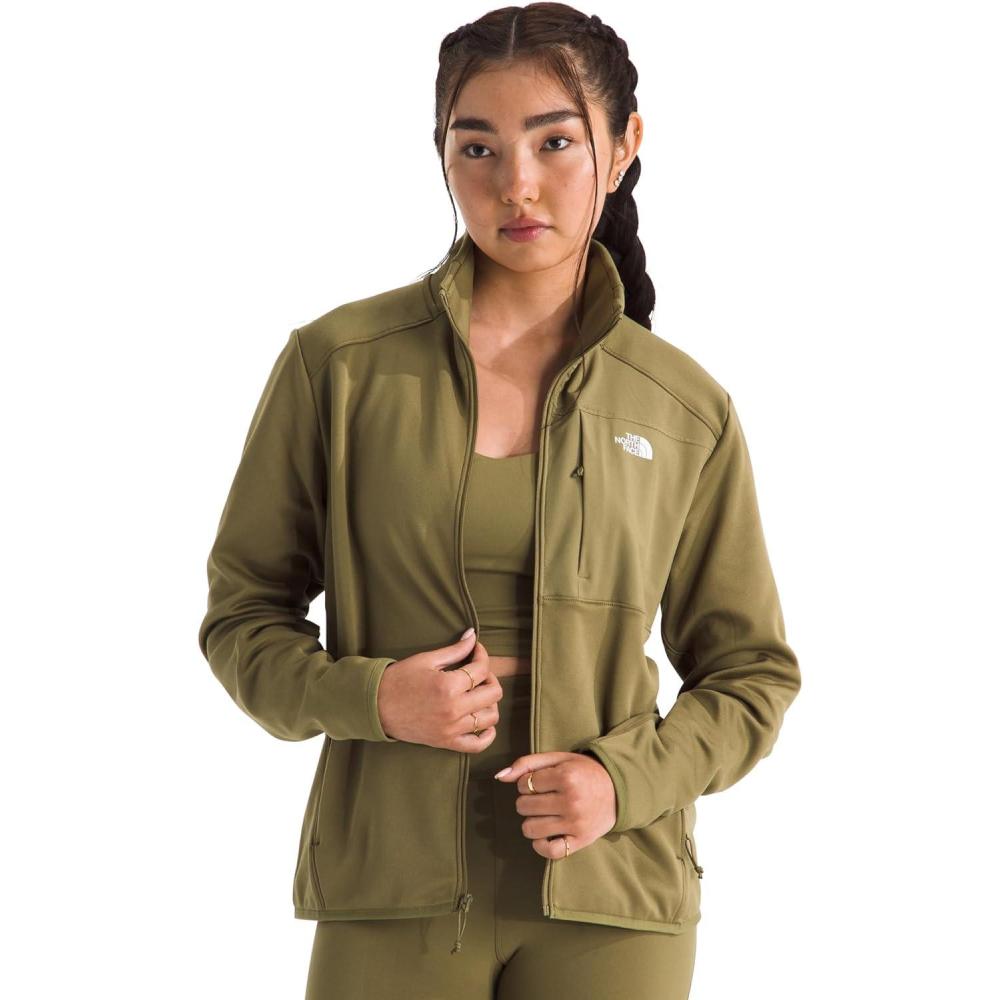 imageTHE NORTH FACE Womens TNF Performance Fleece Full Zip Jacket Lightweight Pullover With Zip PocketsCedar