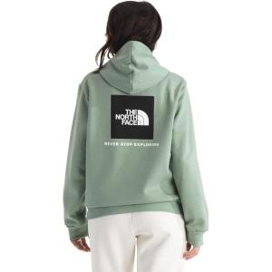 THE NORTH FACE Women’s Evolution Box NSE Hoodie | 2 Piece Hood With Drawcord, Kangaroo Hand Pocket(Slate Moss)