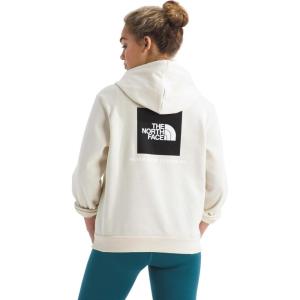 THE NORTH FACE Women’s Evolution Box NSE Hoodie | 2 Piece Hood With Drawcord, Kangaroo Hand Pocket(White Dune)