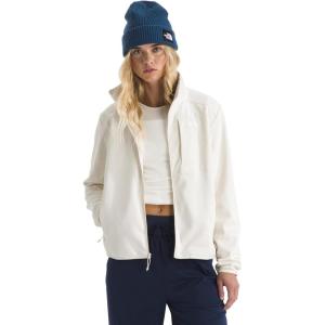 THE NORTH FACE Women’s TNF Performance Fleece Full Zip Jacket | Lightweight Pullover With Zip Pockets(White Dune)