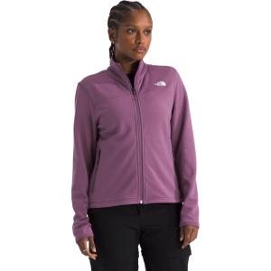 The North Face Women’s Cedar Trail Grid Fleece Jacket – Soft Fleece Zip Up Jacket, Secure Zip Pockets, Stretch Fabric(Chroma Purple)