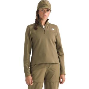The North Face womens Cedar Trail Grid Fleece Quarter Zip Jacket | Cold Weather Top With Durable, Reinforced Bindings(Cedar)