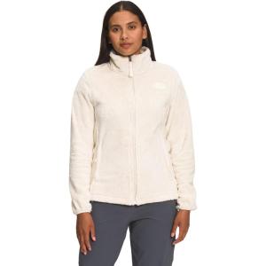 The North Face womens Osito Full Zip Fleece Jacket (Standard & Plus Size) – Soft & Lightweight Fleece, Secure Zip Pockets(Gardenia White)