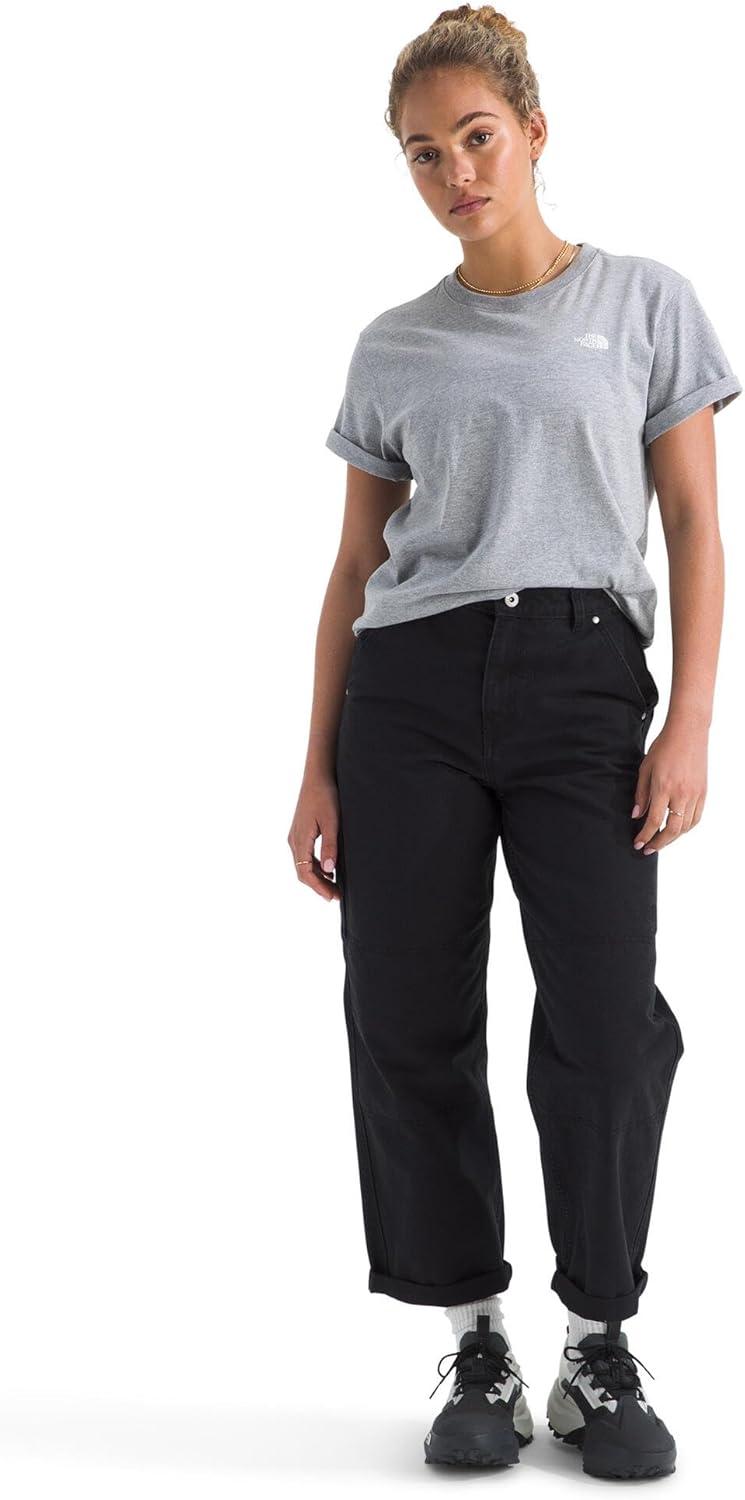 imageTHE NORTH FACE Womens Evolution Box NSE Shortsleeve Tee Regular Fit Cotton Tshirt With Logo GraphicsTnf Pale Grey Heather