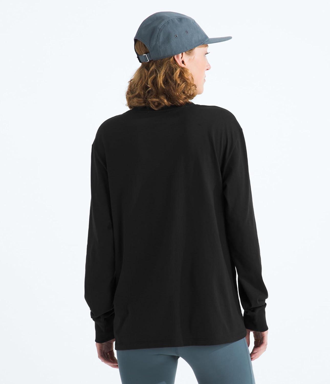 imageThe North Face Womens Evolution Simple Dome LongSleeve Tee Classic Logo Graphic Tee Soft Cotton FabricTnf Black