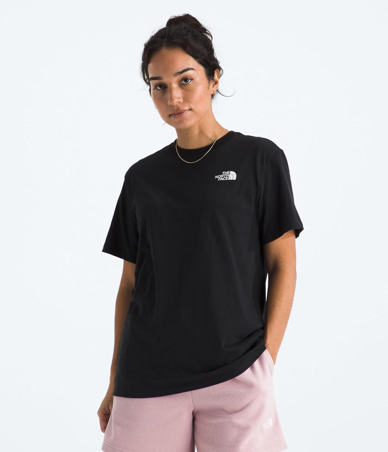 imageThe North Face Womens Exploring Since 66 Relaxed Short Sleeve Tee Casual Graphic TShirt Regular Fit Cotton FabricTnf Black