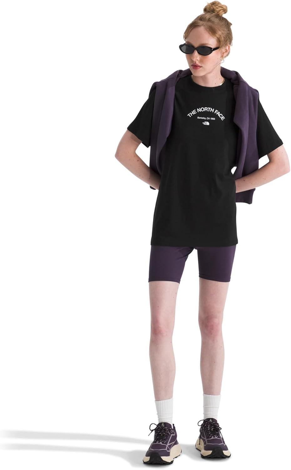 imageThe North Face Womens Home Relaxed Short Sleeve Tee Casual Graphic TShirt Regular Fit Soft Cotton FabricTnf Black