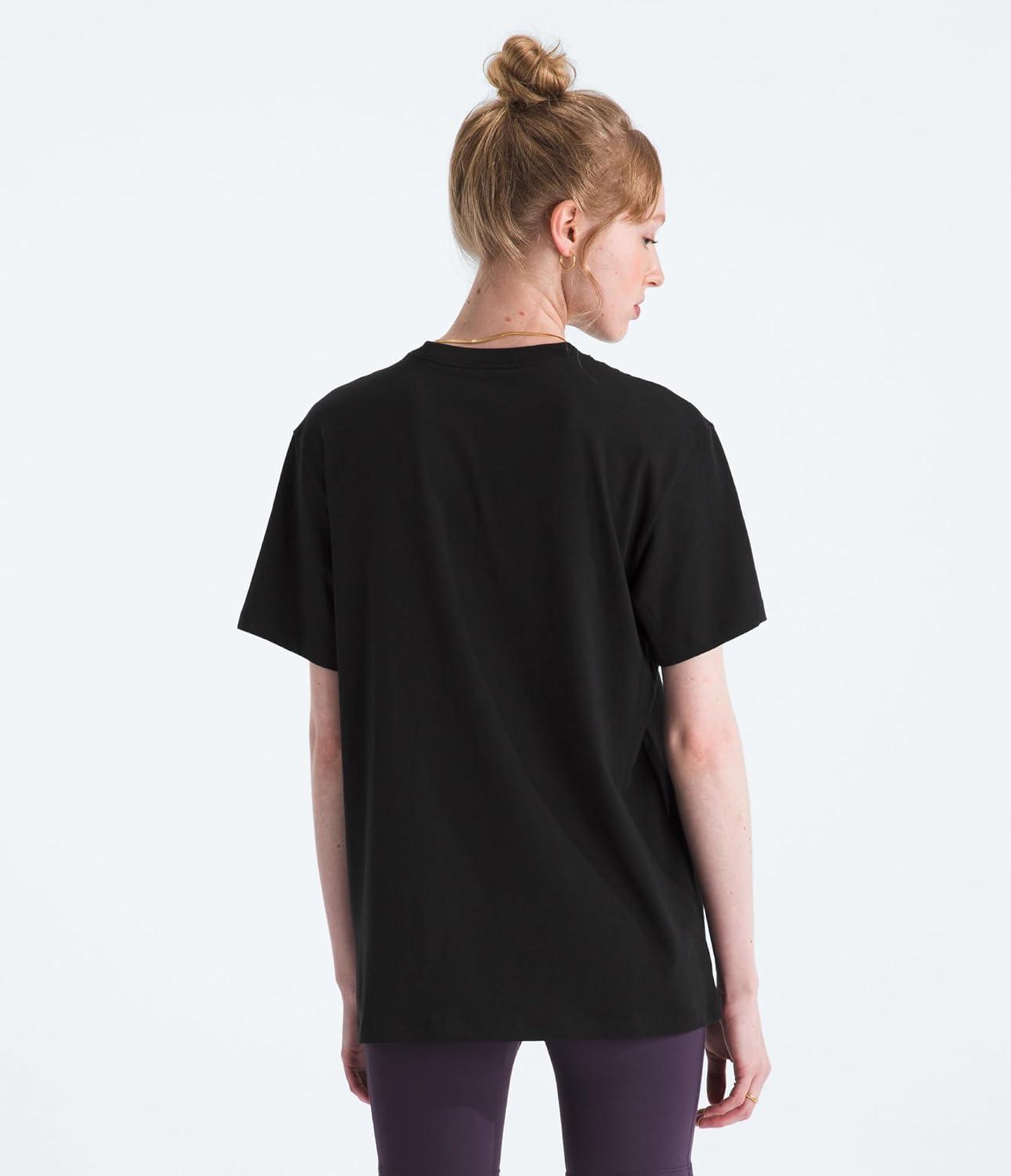 imageThe North Face Womens Home Relaxed Short Sleeve Tee Casual Graphic TShirt Regular Fit Soft Cotton FabricTnf Black